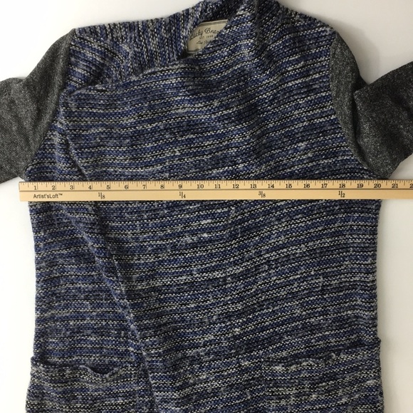 Lucky Brand Blue Knit Long Sleeve Duster Cardigan - Picture 7 of 8